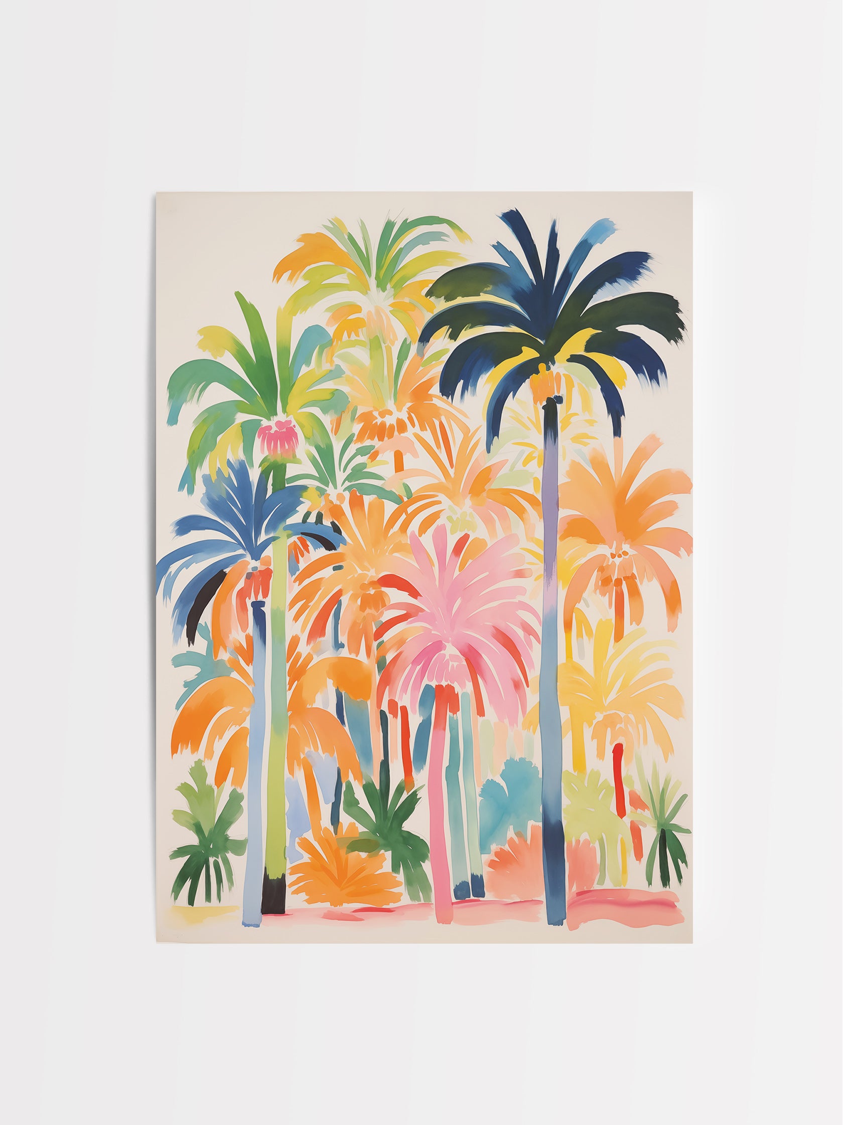 Palm Trees in Watercolor