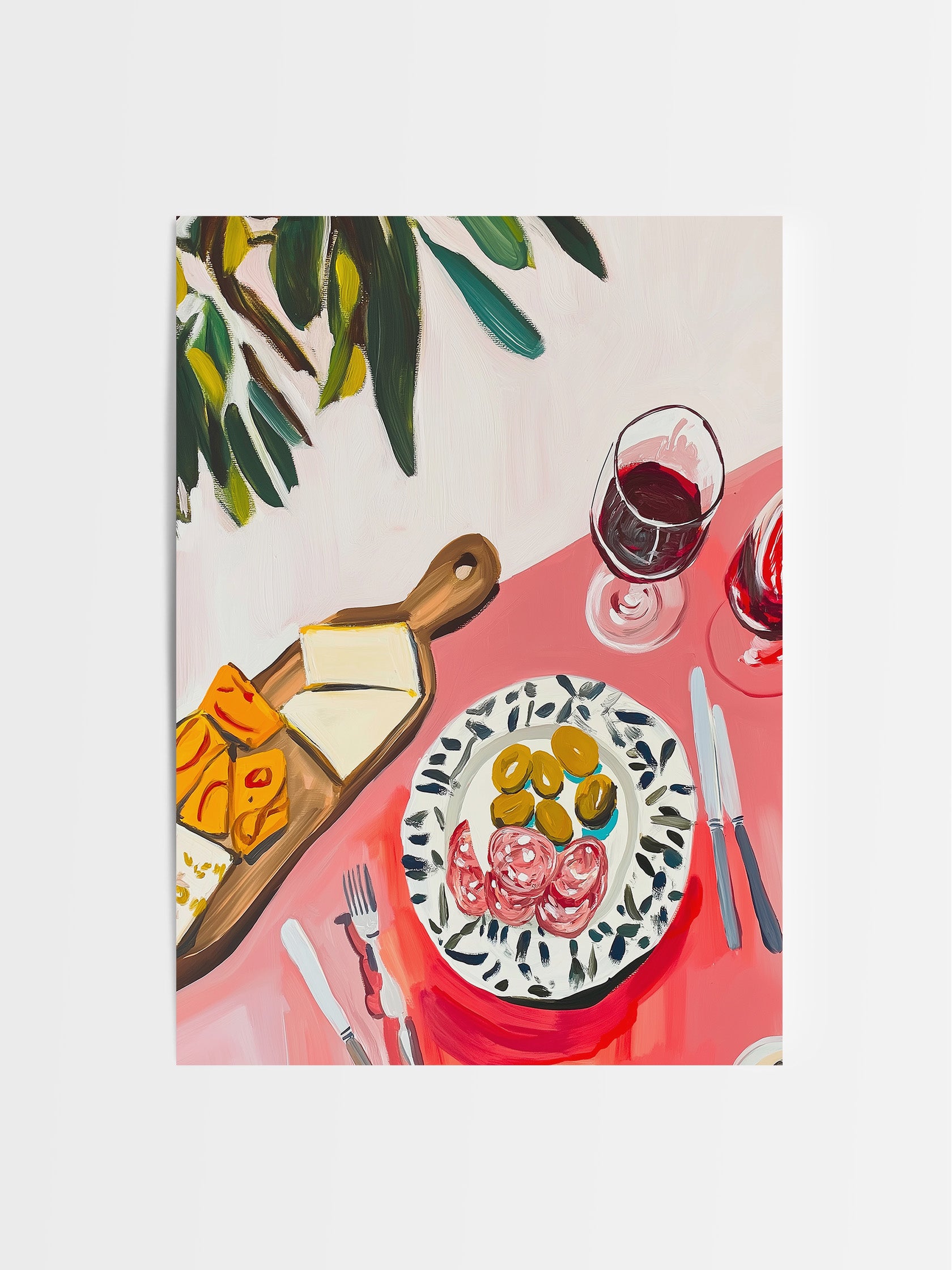 Crimson and Olive II