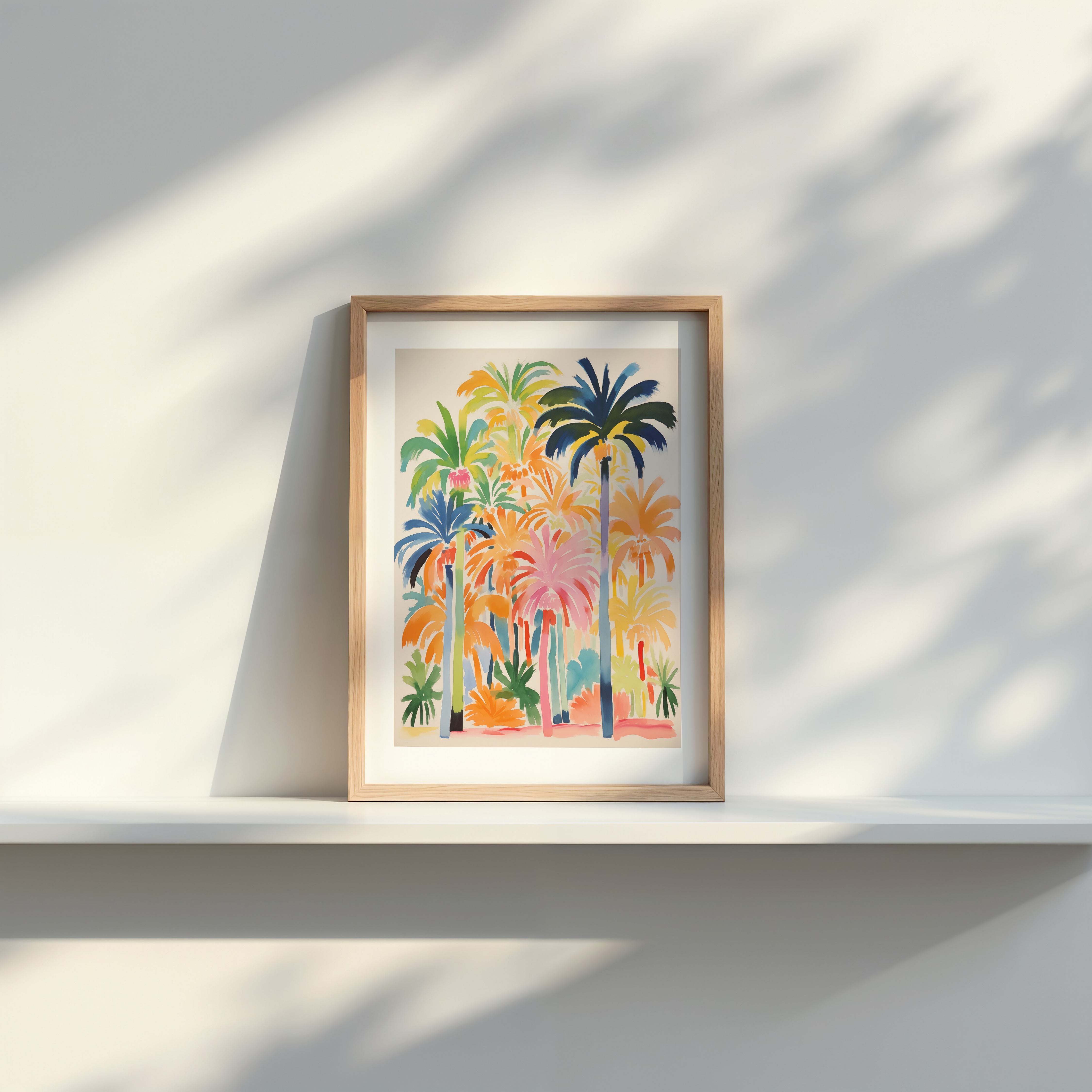 Palm Trees in Watercolor