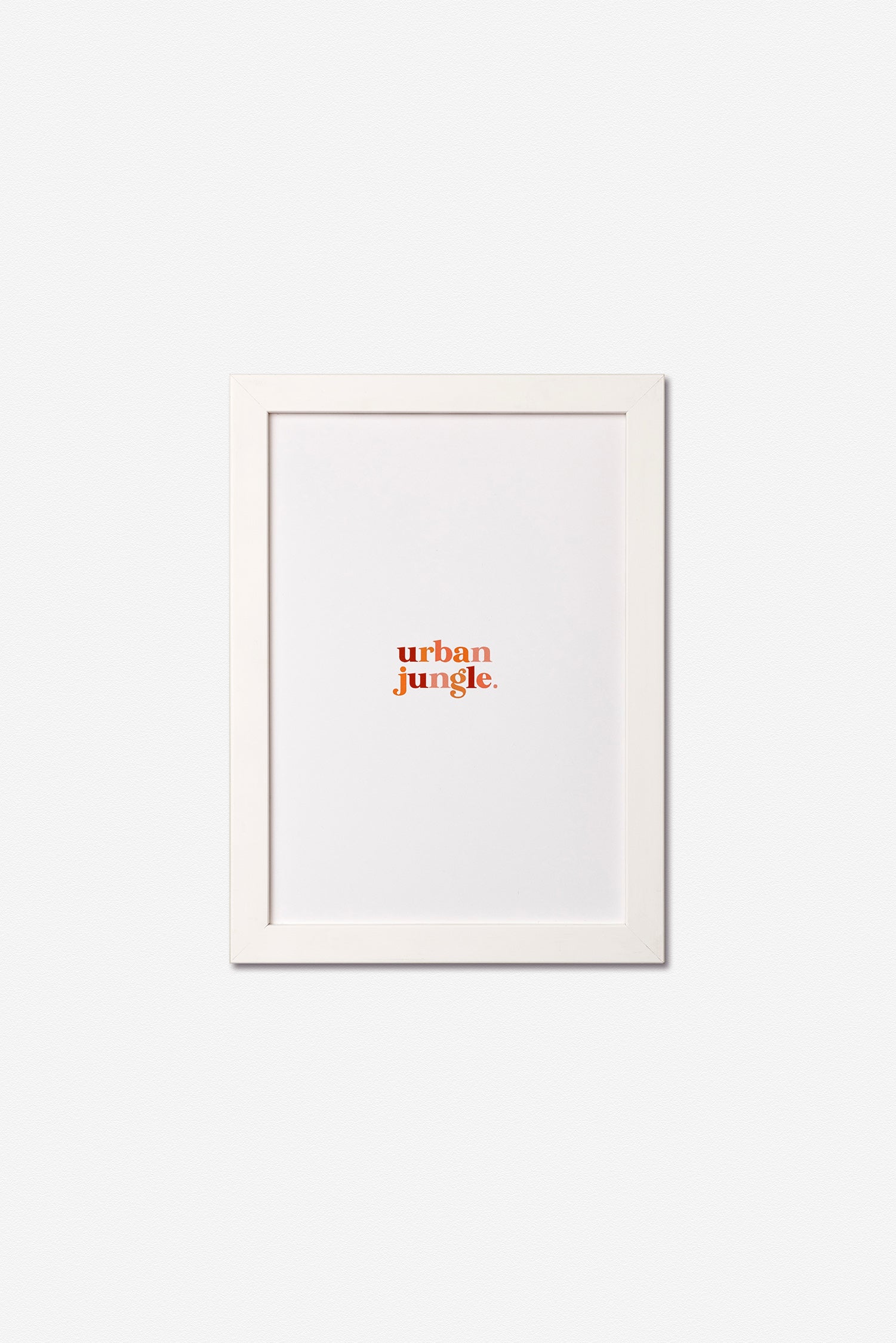 Deep White Wood Frame