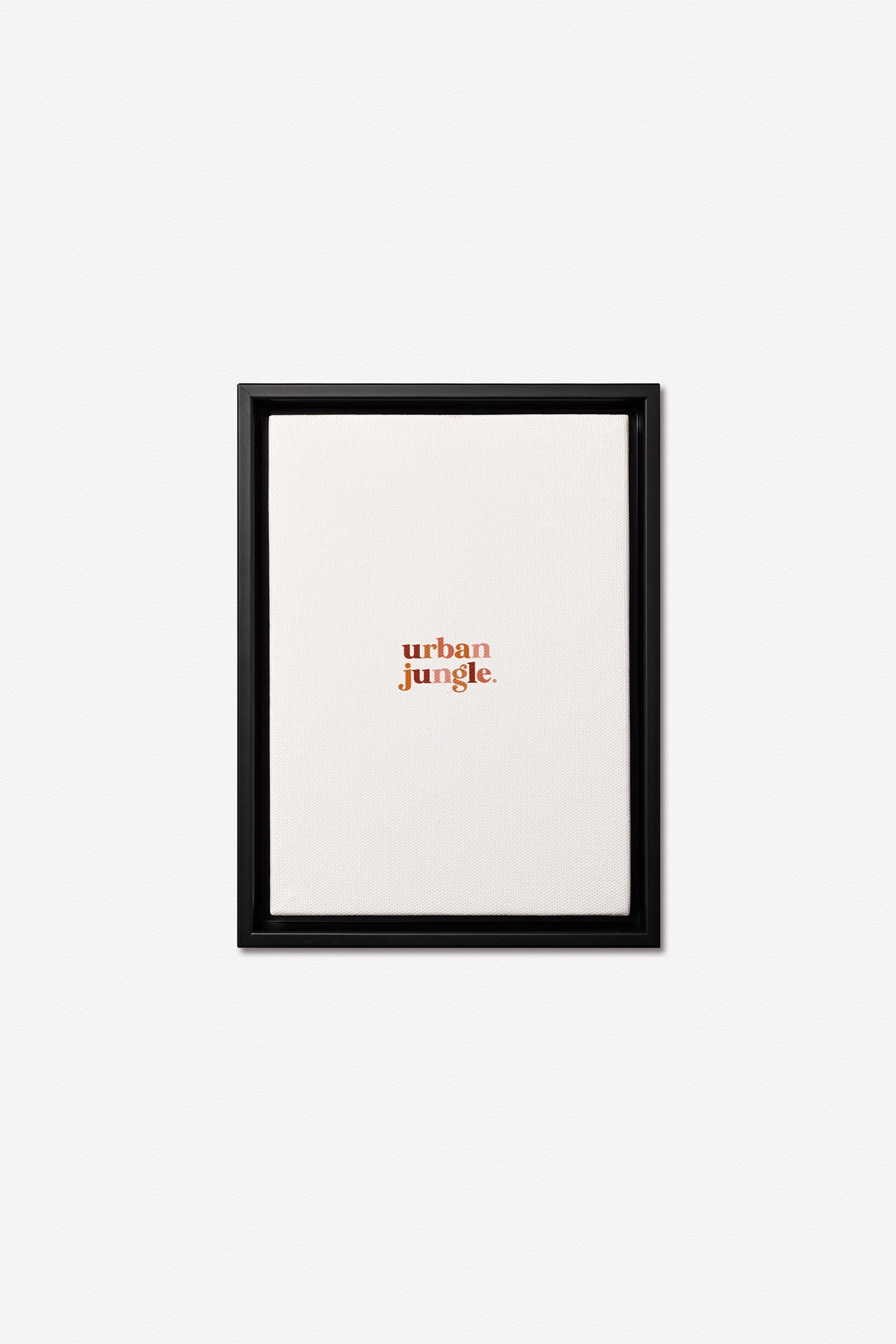 Floating Black Wood Frame