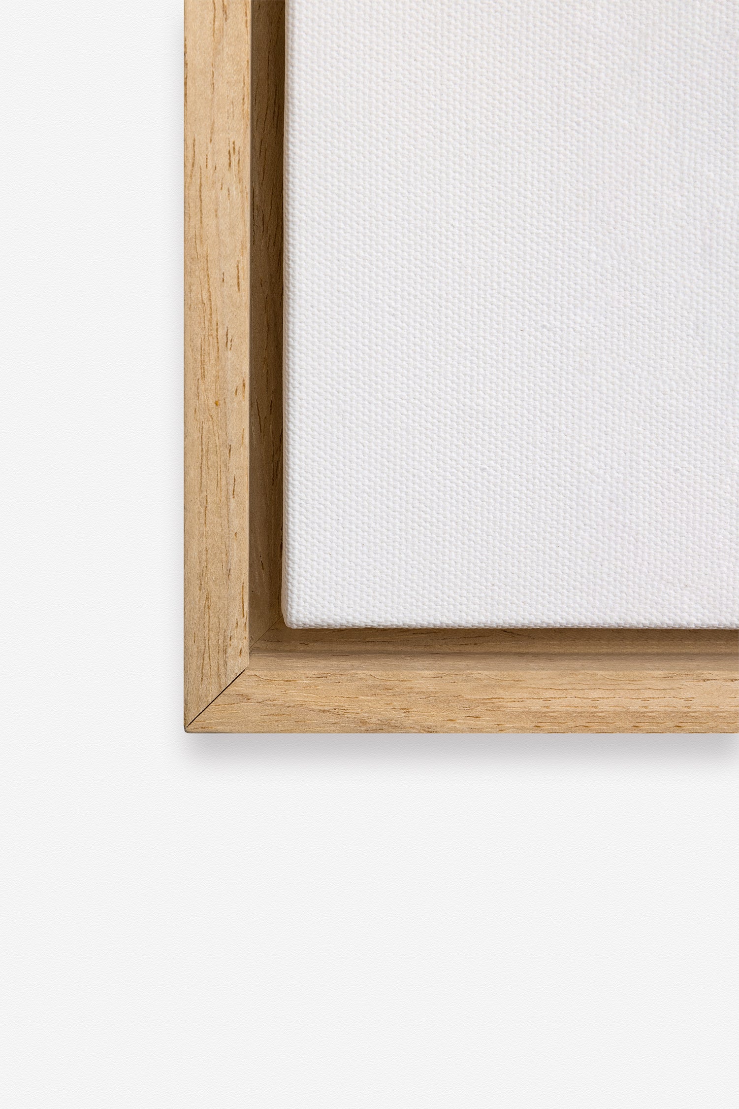 Floating Light Oak Frame