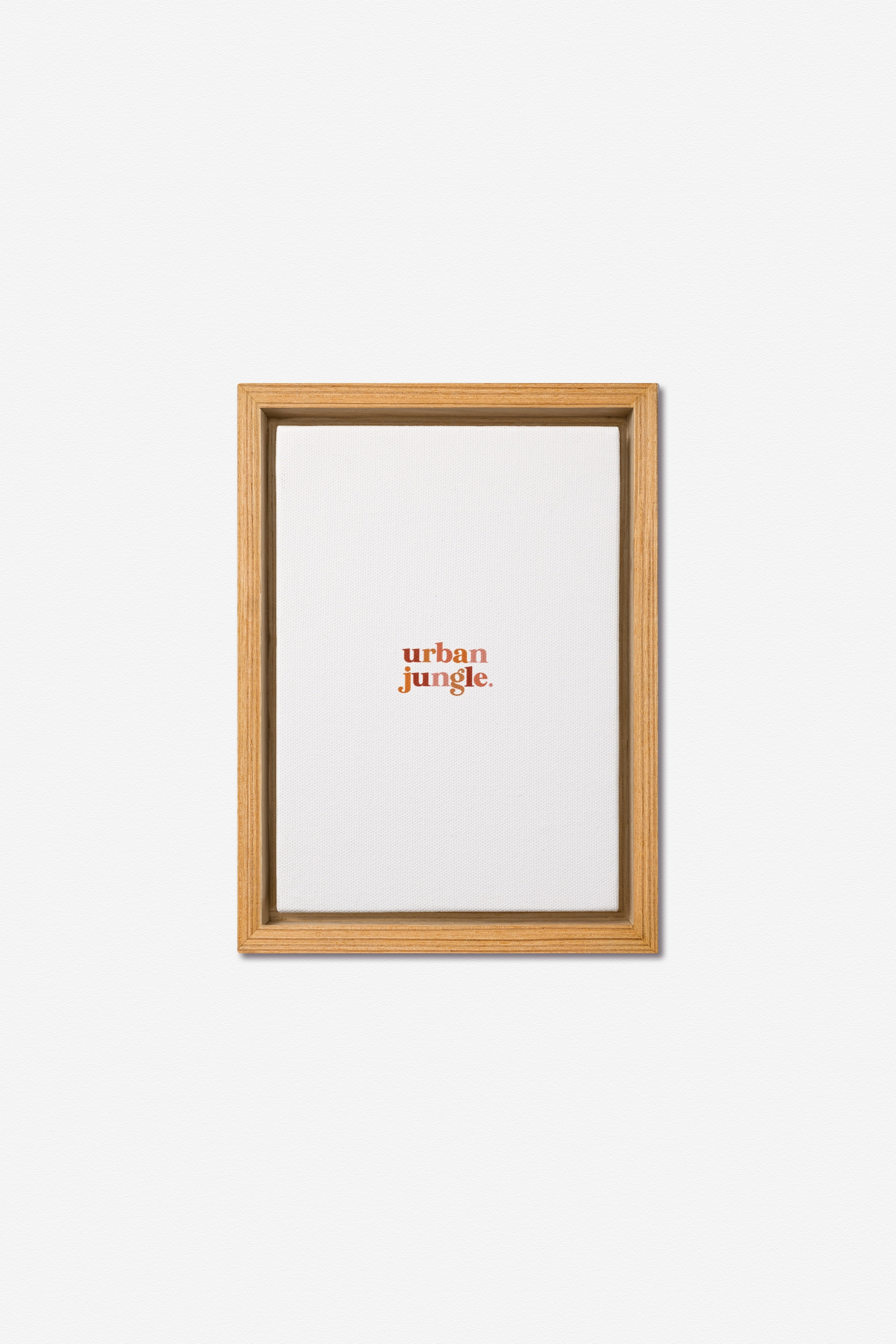 Floating Warm Oak Frame