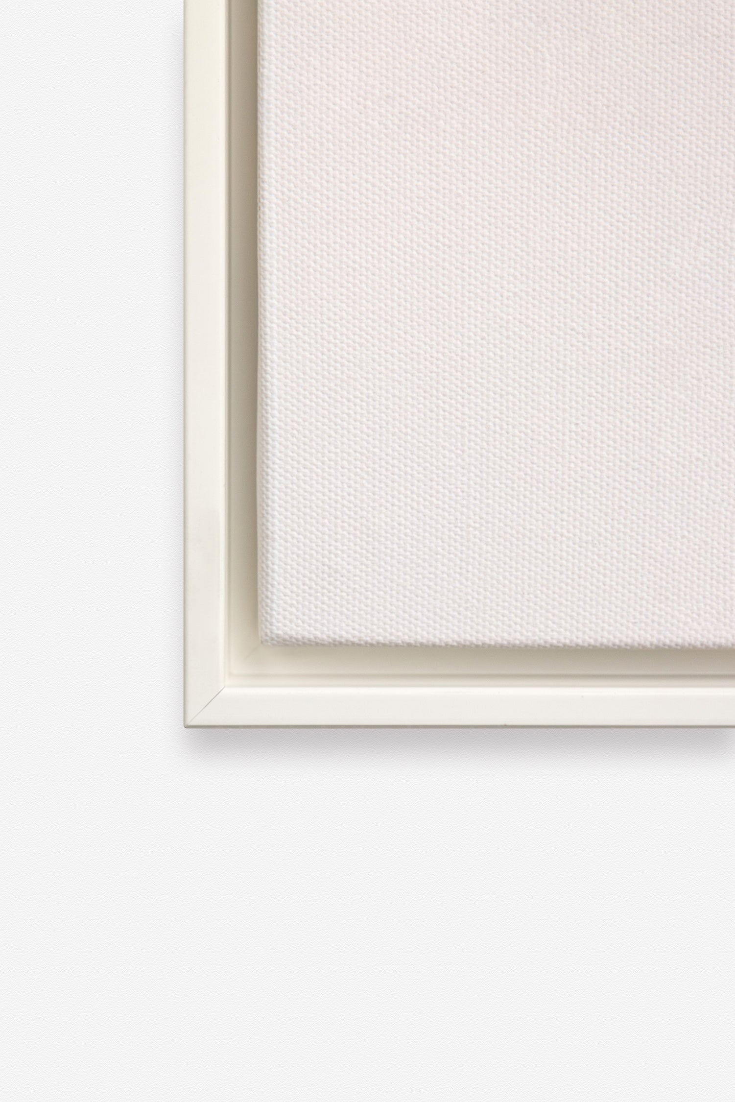 Floating White Wood Frame