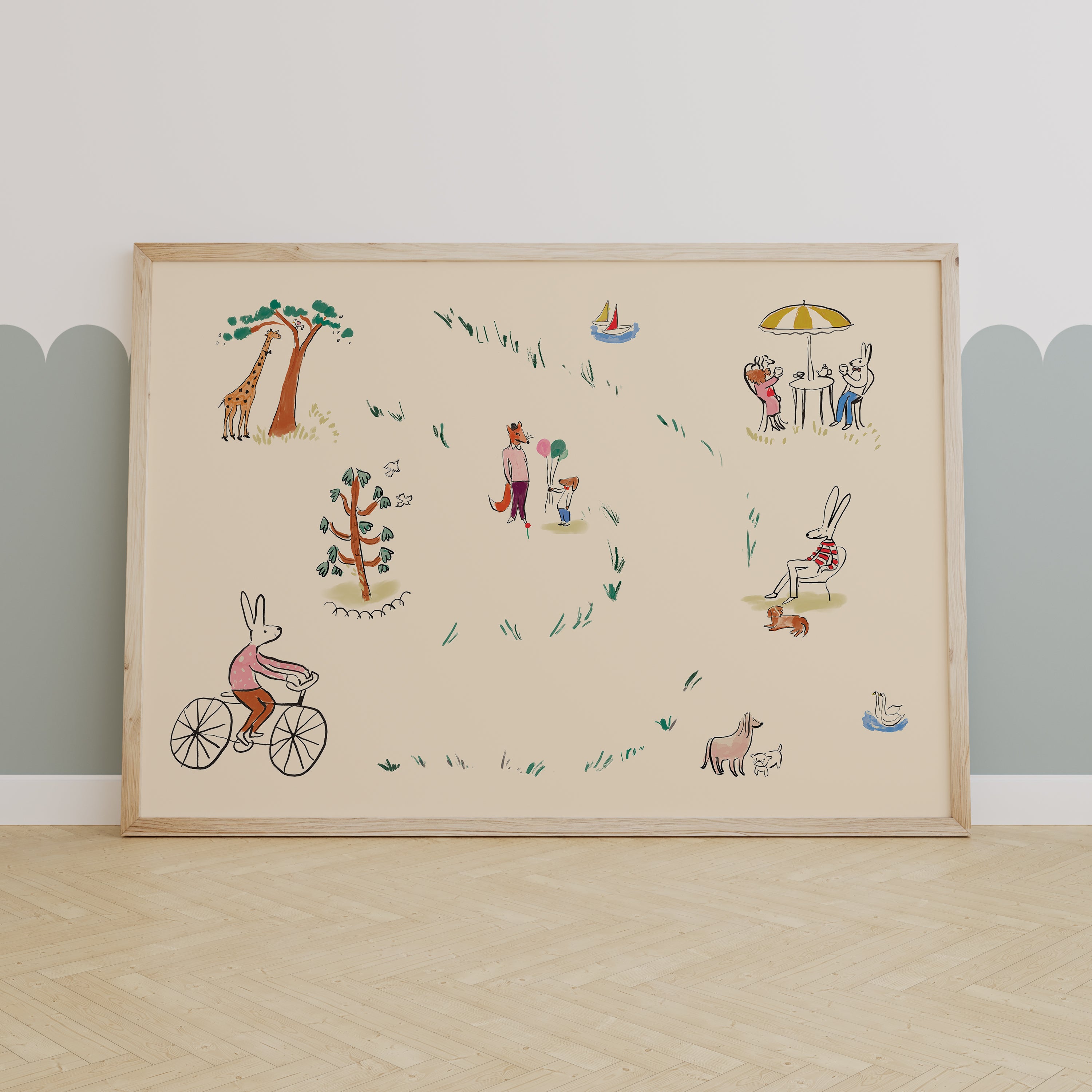 Rabbits in the Meadow