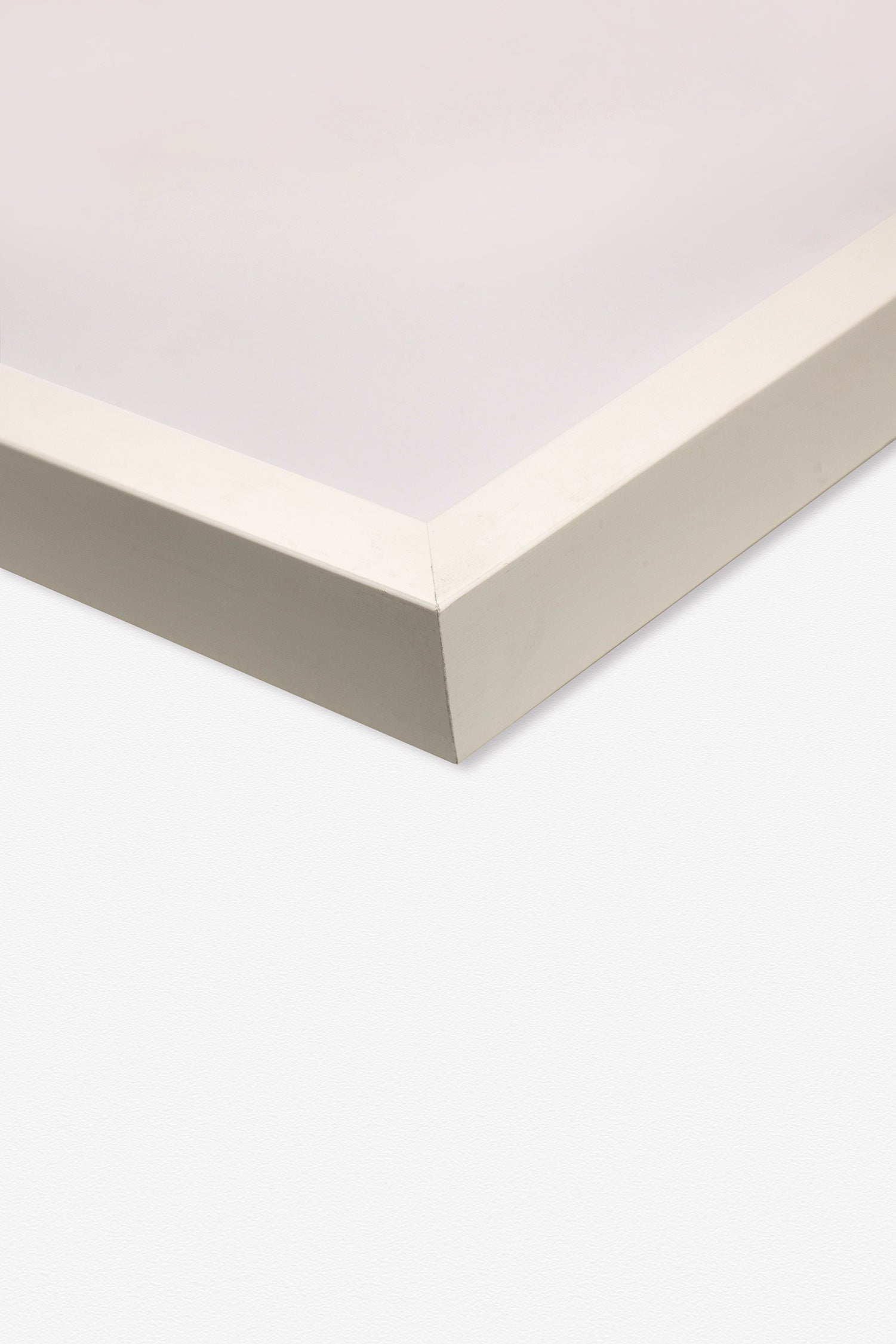Deep White Wood Frame