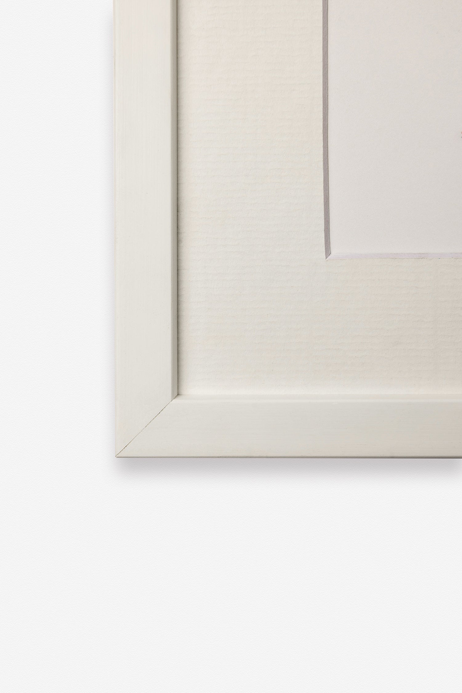 Deep White Wood Frame